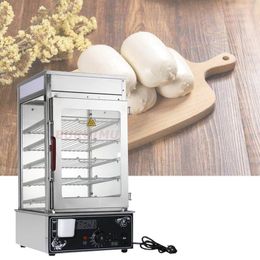 Electric Food Steamer Commercial Bun Steam Machine Stainless Steel Food Warmer Cabinet 1200W Food Steam Machine 110V/220V