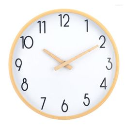 Wall Clocks Wood Colour Frame Plastic Material Modern Fashion Decor Round Clock Kitchen Living Room Office El Hanging Timer Mute