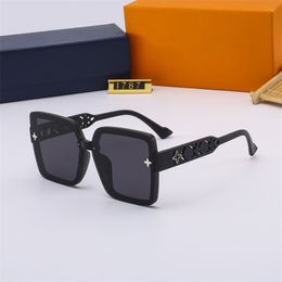 Full Frame Sunglasses For Mens Womens Unisex Summer Classic Style Letters Flowers Eyeglasses Luxurys Casual Goggle Adumbral