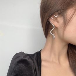 Dangle Earrings 2023 Women's Left Ear Retro Snake Fashion Design Ear-Hanging Hook Clip Exaggerated Jewellery One Piece