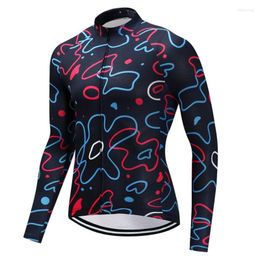 Racing Jackets 2023 Outdoor Fitness Sports Long Bike Cycling Jersey Bycicle Clothing Mens Spring And Autumn Ropa Ciclismo FU08 XS-3XL