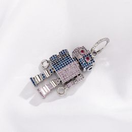 Hoop Earrings Arrival Fashion Colorful Crystal Gold Metal High-quality Robot Drop Earring Jewelry