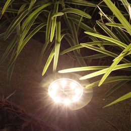 Solar Garden Buried Light Aluminium Outdoor Waterproof Underground Lamp Villa Yard Walkway Lighting Decor