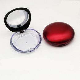 Storage Bottles 50pcs Plastic Empty Eyeshadow Case 59mm Blusher Round Powder Cosmetic Compact Container With Palltete Beauty Packing Box