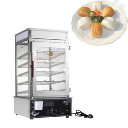 Steamed Buns Machine Automatic Electric Bun Steamer Stainless Steel Dual-purpose Food Steamer Commercial Food Warmer