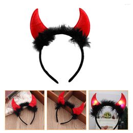 Bandanas 2pcs Chic Cattle Horn Headband Novel Hair Hoops For Cosplay Part