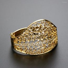 Bangle Sunspicems 2023 Special-Shaped For Women Gold Colour Armband Africa Jewellery Morocco Crystal Bijoux Pulseiras