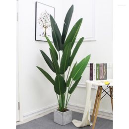 Decorative Flowers Home Decor Large Artificial Green Plant Simulation Decoration Indoor Potted Landscape Ornaments Creative Nordic Gifts