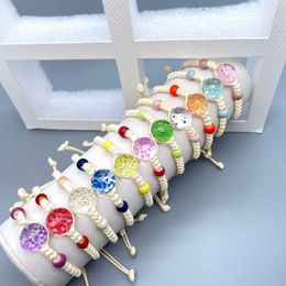 Bangle 10Pcs/Lot Bracelet For Women Turkish Eye Jewellery Seashell Jewellery Bohemian Friends Pulsera Braided Rope