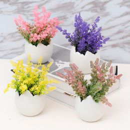 Decorative Flowers Artificial Plants Potted Fake Flower Ornaments Bonsai Home Living Room Tabletop Dining Table Floral Decoration FZ209