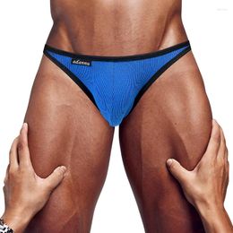 Underpants Mens Cotton Panties Comfortable Sexy Underwear Man Briefs Bikini Soft U Convex Gay Men Fashion Hollow Lingerie