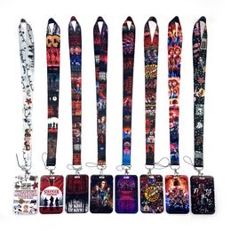 Cell Phone Straps & Charms Holder Stranger Things Cartoon Neck Strap Lanyards ID Badge Card Keychain Whollesale gift #021