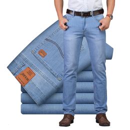 Men's Jeans Summer Business Style Utr Thin Light Fashion Male Casual Denim Men's Jeans Slim Wholesale Pants 230313