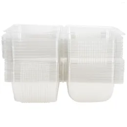 Storage Bottles Box Boxes Containers Cake Cupcake Bakery Container Slice Dessert Hinged Carrier Gift Treat Favour Wedding Clear Lids