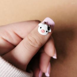 Nail Art Decorations 50pcs Cute Small Cow Resin 3D Lovely Cartoon Lamb Ornaments Japanese Style Manicure Designs Accessories