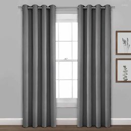 Curtain LISM Solid Colour Blackout Curtains For Living Room Bedroom Modern Blocked Thermal Light Decoration Window Treatment