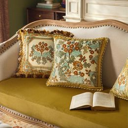 Pillow French Garden Cover Throw Pillows Elegant Colors Cojines Decorativos Para Sofa Chair Almofadas S