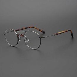 Brand Sunglasses new MASUNAGA permanent GMS106 double-beam pure titanium myopia optical glasses frame for men and women