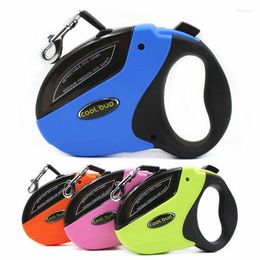 Dog Collars 5M 50KG Retractable Big Leash Strong Nylon Pet Rope Automatic Extending Walking Leashes For Large Dogs Pitbulls
