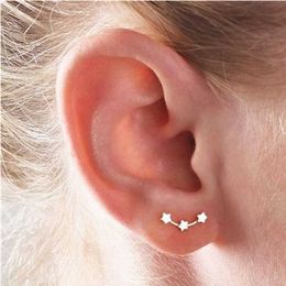 Dangle Chandelier European American Simple Fashion Temperament Small Star Constellation Earrings Silver Mini Earrings Wholesale Earrings G230313