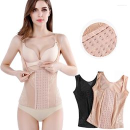 Women's Shapers Women Body Trainer Shaperwear Underwear Six Breasted Belt Weight Loss Waist Shaper Tummy Control Strap Slimming Fat Pressing