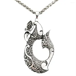 Chains Nostalgia Viking Turkey Pendant Tribal Necklace Pikorua Maori Twist Symbol Manaia Koru Zealand Jewellery Amulet
