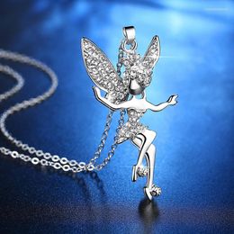 Pendant Necklaces Wholesale 10 Cute Little Angel Zircon Crystal Pendants Fashion Simple And Generous Ladies Jewellery