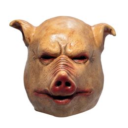 Party Masks Pig Head Masks Mascaras Animales Masks Cosplay Halloween Mask Prop Party Carnival Mask Pig Head Mask Face Cover Pig Cosplay#g3 230313