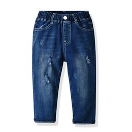 Jeans Autunno Primavera Neonate Ragazzi Pantaloni bucati Abbigliamento per bambini Moda Casual Pantaloni per bambini Abbigliamento in denim 1-6 anni