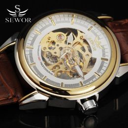 Relógios de pulso de luxo relógio casual homens mecânicos relógios automáticos de esqueleto relógios Relogio masculino Montre Mens Relojes
