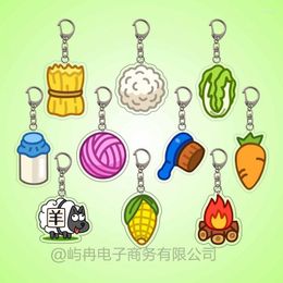 Keychains Creative Sheep Has A Keychain Props Acrylic Handbag Pendant Internet Celebrity Game -Selling In Stock