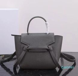 Women Designer Leather Crossbody Bag Solid Colour Lady Fashion Mini Nano Belt Bags 16cm 20cm Woman Classic Handbag