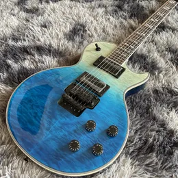 Custom Jazz Electric Guitar New Arrival Guitarra In Gradient Blue Colour Rosewood Fingerboard With 24 frets Back Hardware Guitars