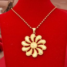 Pendant Necklaces Gligli Small Gold Colour Necklace For Women Man Thin Chain Jewellery Ladies Festival Gift