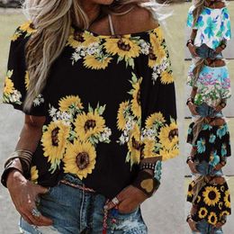 Women's Blouses Women Boho Loose Top Summer Blouse T Shirt One Fitness Streetwear Graphic Pullover American Retro Comfortable