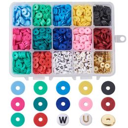 Beads Other 4900-5140pcs/Box 12 Colours Mix Colour Environmental Handmade Polymer Clay 6mm 8mm Loose Spacer For Jewellery MakingOther