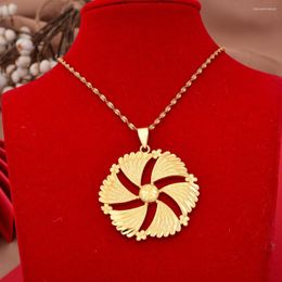 Pendant Necklaces Gligli Small Luck For Women Girl Gold Colour Thin Chain Jewellery Ladies Festival Gift