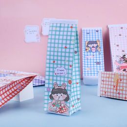 Cartoon Milk Pencil Bags Cute Korean Creative Large-capacity Primary School Stationery Cases Box For Girls Students