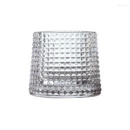 Wine Glasses Glass Cups Rotating Transparent Baijiu Cup Bar Glassware Cute Bottle Unleaded Crystal Fashion