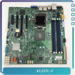 Motherboards One-Way Server Motherboard For Supermicro X12STL-F LGA1200 C252 PCIE 4.0 M-ATX Perfect Test Good Quality