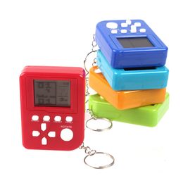 High Quality Mini Handheld Portable Game Players Retro Game Box Keychain Built In 26 Games Controller Mini Video Game Console Key Hanging Toy