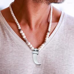 Chains Men Necklace Stone And Coconut Shell Jewellery