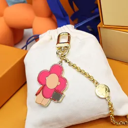 Fashion Key Chain Designer Keychain Luxury Designers Letter Flower Pendant Keychains Classic Keys Buckle Womens Keys bag Ornaments