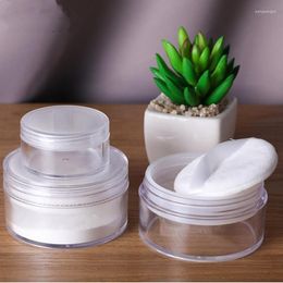 Storage Bottles 100pcs 20g 50g Sifter Jar With Powder Puff Cosmetic Empty Make-up Packaging Box