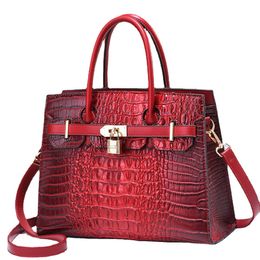 2023 New bag Fashion Alligator Print Handbag Large Capacity Casual Shoulder Messenger Bag