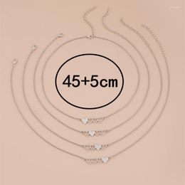 Pendant Necklaces N84D Sisters Set Matching Heart Pendants Necklace Long Distance Friendship Jewellery For Christmas/Birthday Gifts