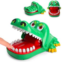 Novelty Games Teeth Biting Toy Dentist Game Funny Dinosaur Pulling Bar Toys For Kids Interactive Novelty Gag Trick Jokes 230311