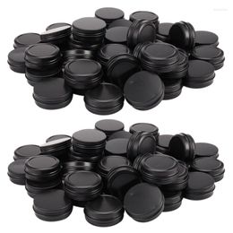 Storage Bottles Top Sale Aluminum Tin - 80 Pack 1Oz / 30G Round Metal Container Screw Cosmetic Sample Containers Candle Tins