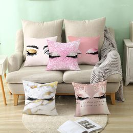 Pillow Covers Decorative Eye Lash Printed Pillowcases Throw Pillows Case For Sofa Car Seat Home Livingroom Decor 45 45cm/pc