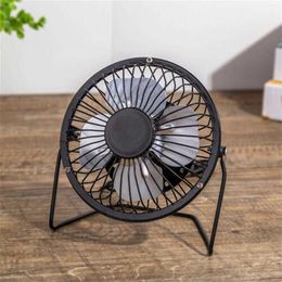 Electric Fans Metal Usb Mini Portable 4inch Cooling Table Desk Personal for Home Office